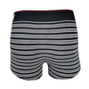 jacquard logo yarn dye strip print soft cotton men boxers underwear