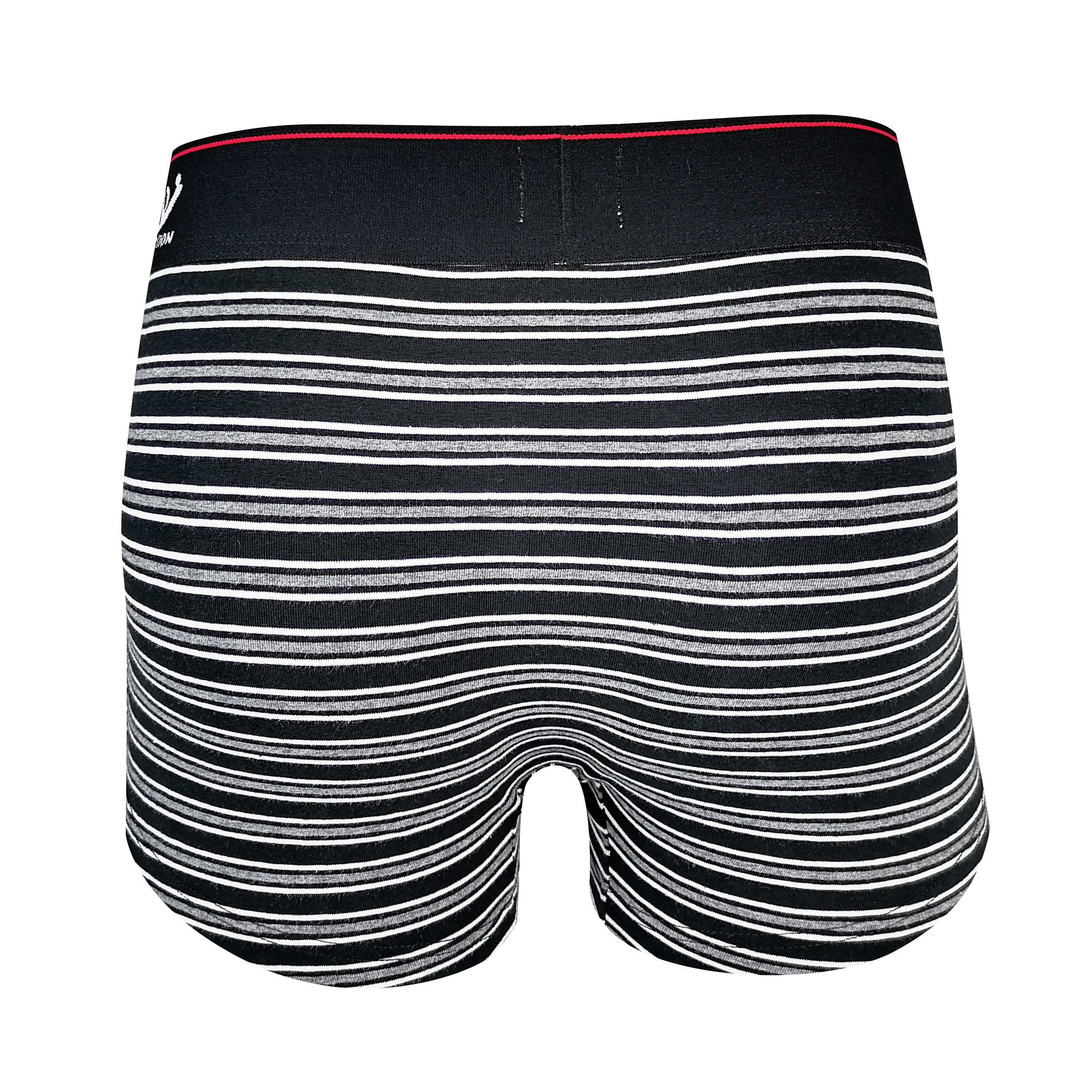 jacquard logo yarn dye strip print soft cotton men boxers underwear