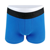 organic cotton plain color boys boxers jacquard logo kids underwear