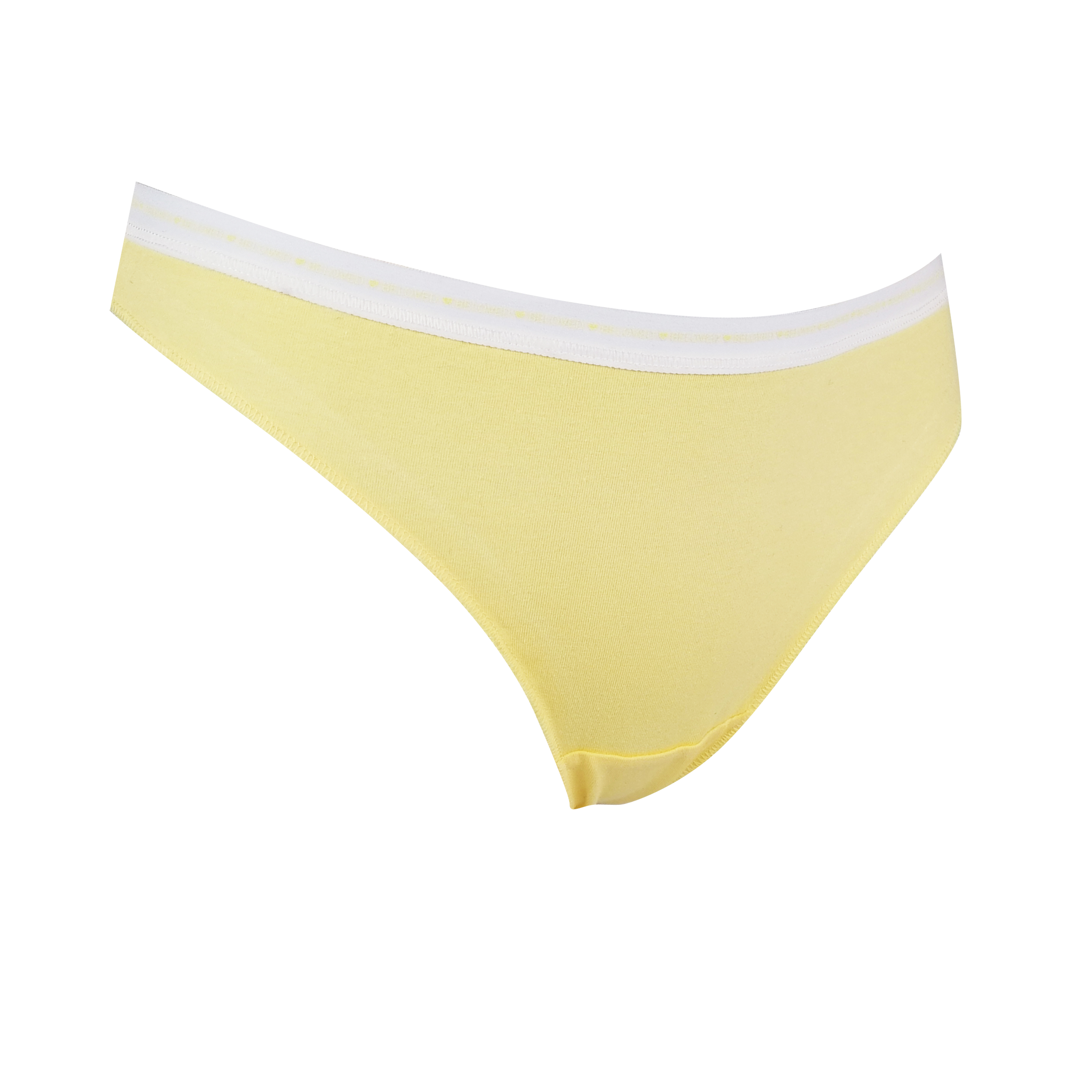 women thongs cotton spandex plain color customize color stitch label