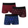 3 pack customize all over print soft cotton spandex men boxers shorts
