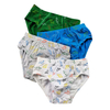 4 pack boys briefs customize lovely print soft cotton elastane kids underwear