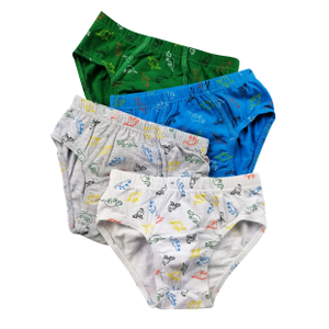 4 pack boys briefs customize lovely print soft cotton elastane kids underwear