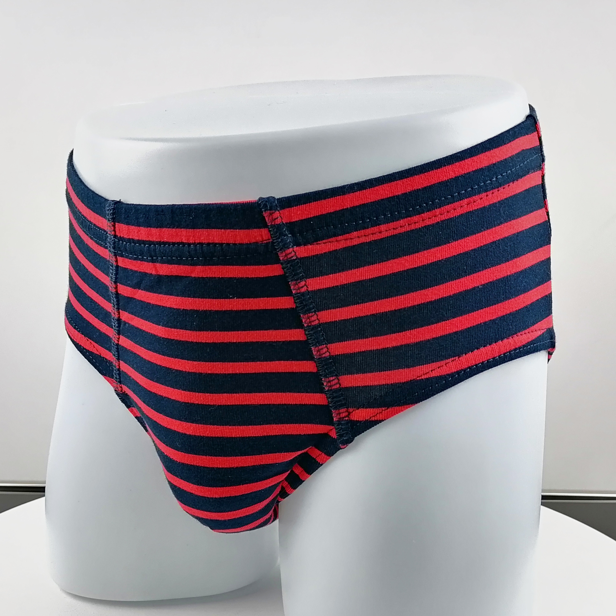 yarn dye strip print soft cotton boys briefs customize private logo undis