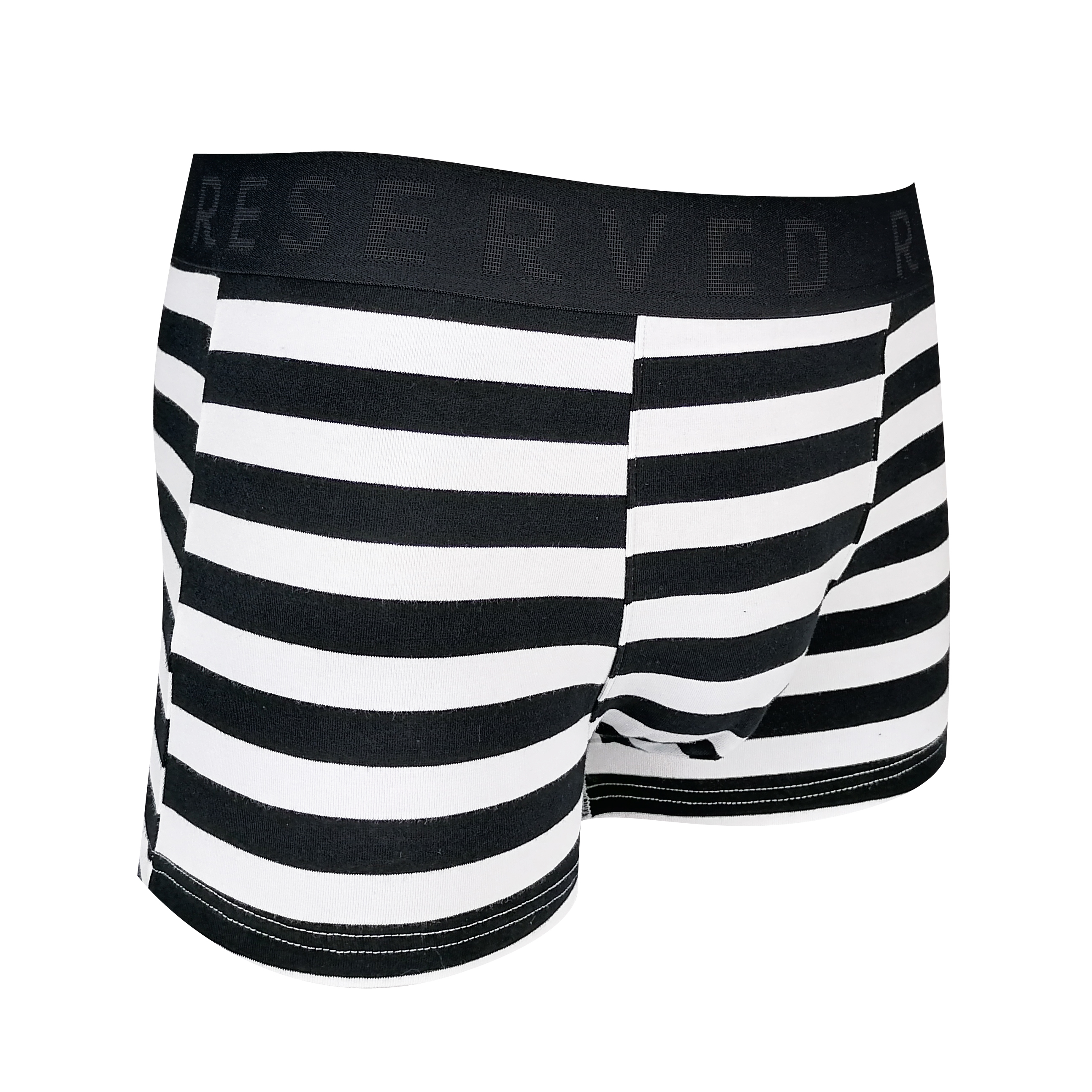 yarn dye strip print soft knitt cotton spandex men uderwear boxers shorts