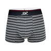 jacquard logo yarn dye strip print soft cotton men boxers underwear