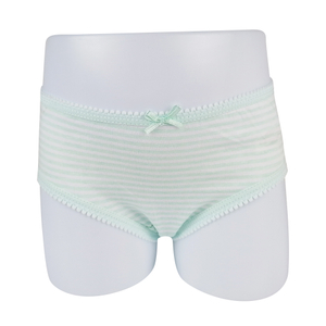 G2001 100%cotton strip print cute girls underwear baby briefs panty OEM ODM