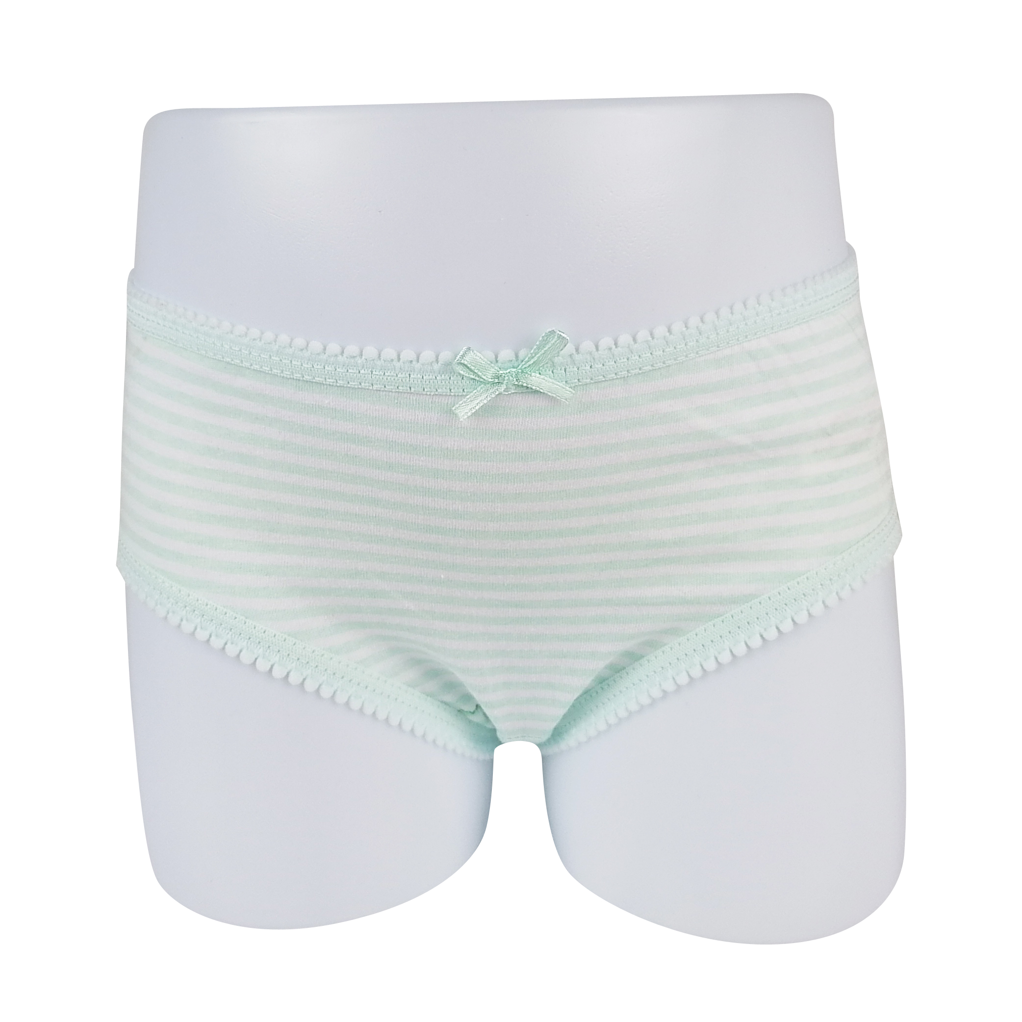 G2001 100%cotton strip print cute girls underwear baby briefs panty OEM ODM
