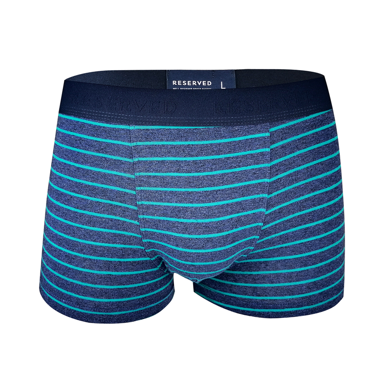 Wholesale customize private logo striped print cotton men boxers shorts