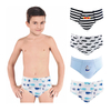 Customize Logo Multi Color Pure Cotton Plain Boys Briefs Underwear
