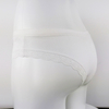 plain color women panties customize small logo print cotton fabric