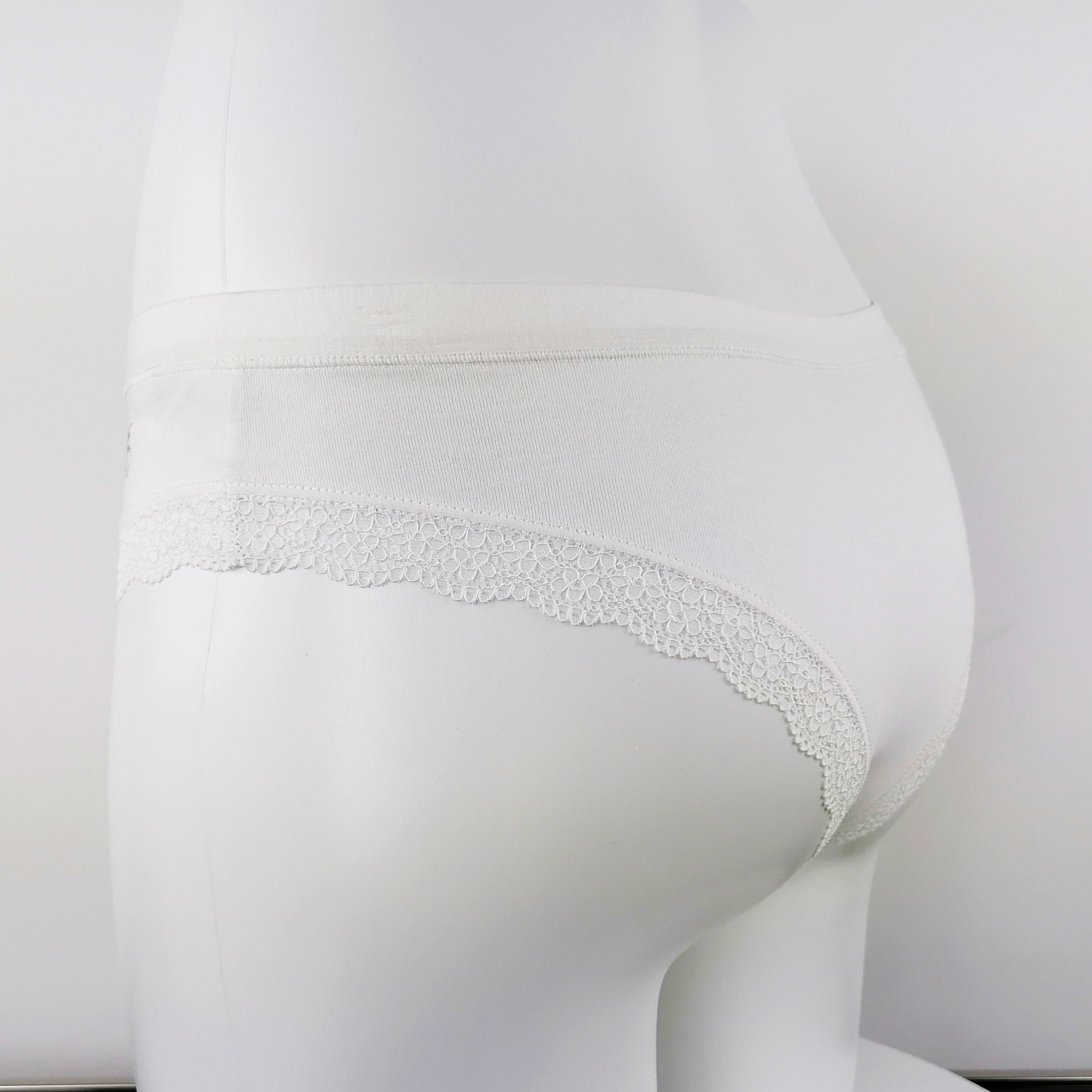 plain color women panties customize small logo print cotton fabric