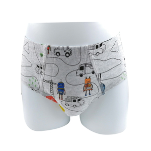 customize cartoon print little kids briefs boys underpants cotton spandex