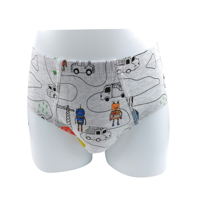 customize cartoon print little kids briefs boys underpants cotton spandex