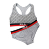 Hot Selling Customize Logo Grey Melange Wireless Ladies Bra Sets Lingerie