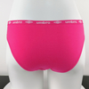 sports lingerie cotton spandex plain color jacquard logo women panties