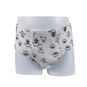 all over print boys briefs cotton spandex OEM ODM kids underwear