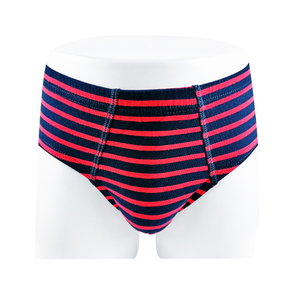 yarn dye strip print soft cotton boys briefs customize private logo undis