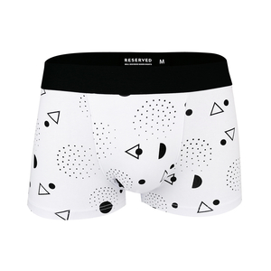 all over print short length comfort cotton spandex men boxers 