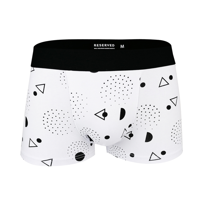 all over print short length comfort cotton spandex men boxers 