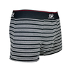jacquard logo yarn dye strip print soft cotton men boxers underwear