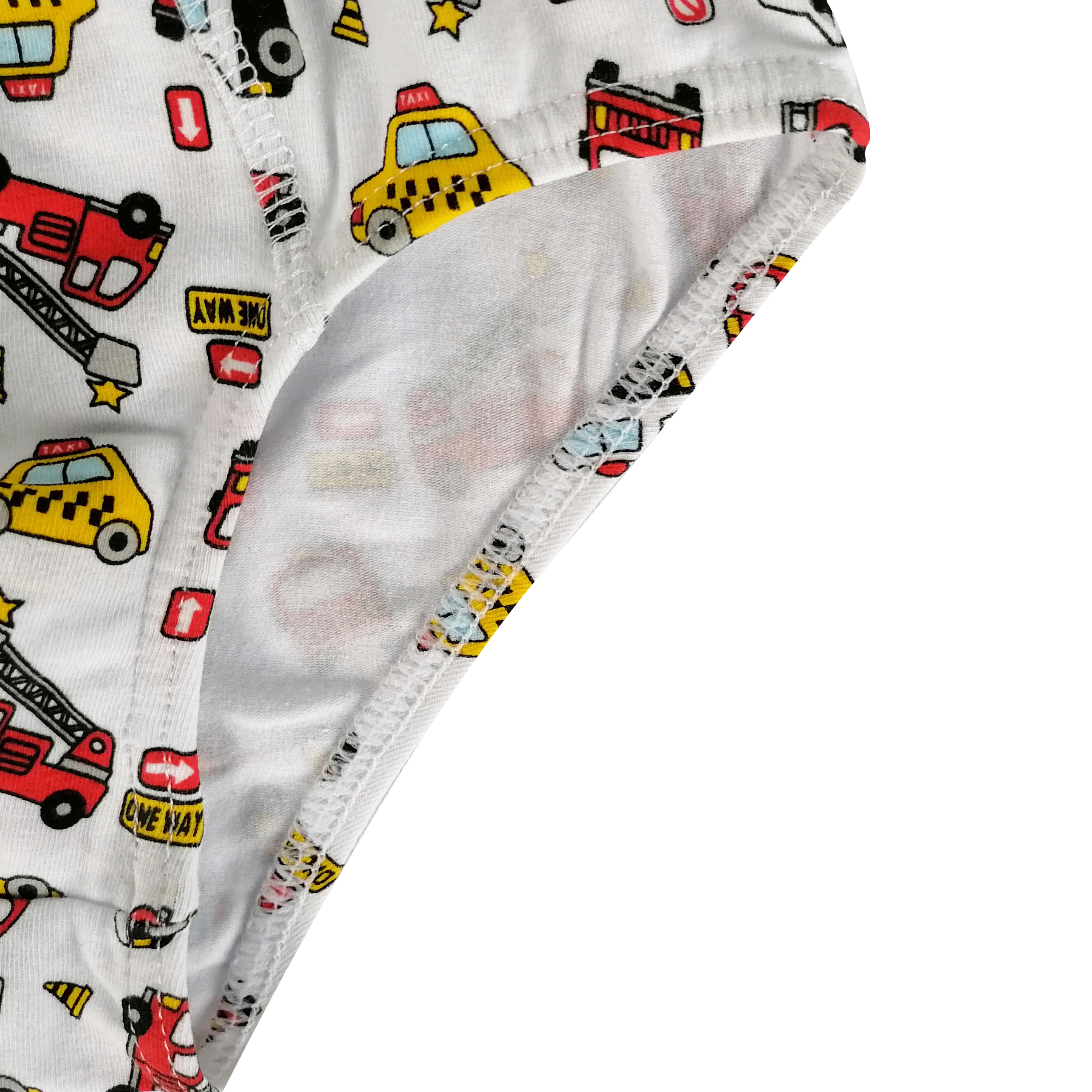 customize cartoon car print cotton spandex boys briefs underwear