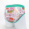OEM ODM wholesale customize all over print cotton elastane girls underwear briefs