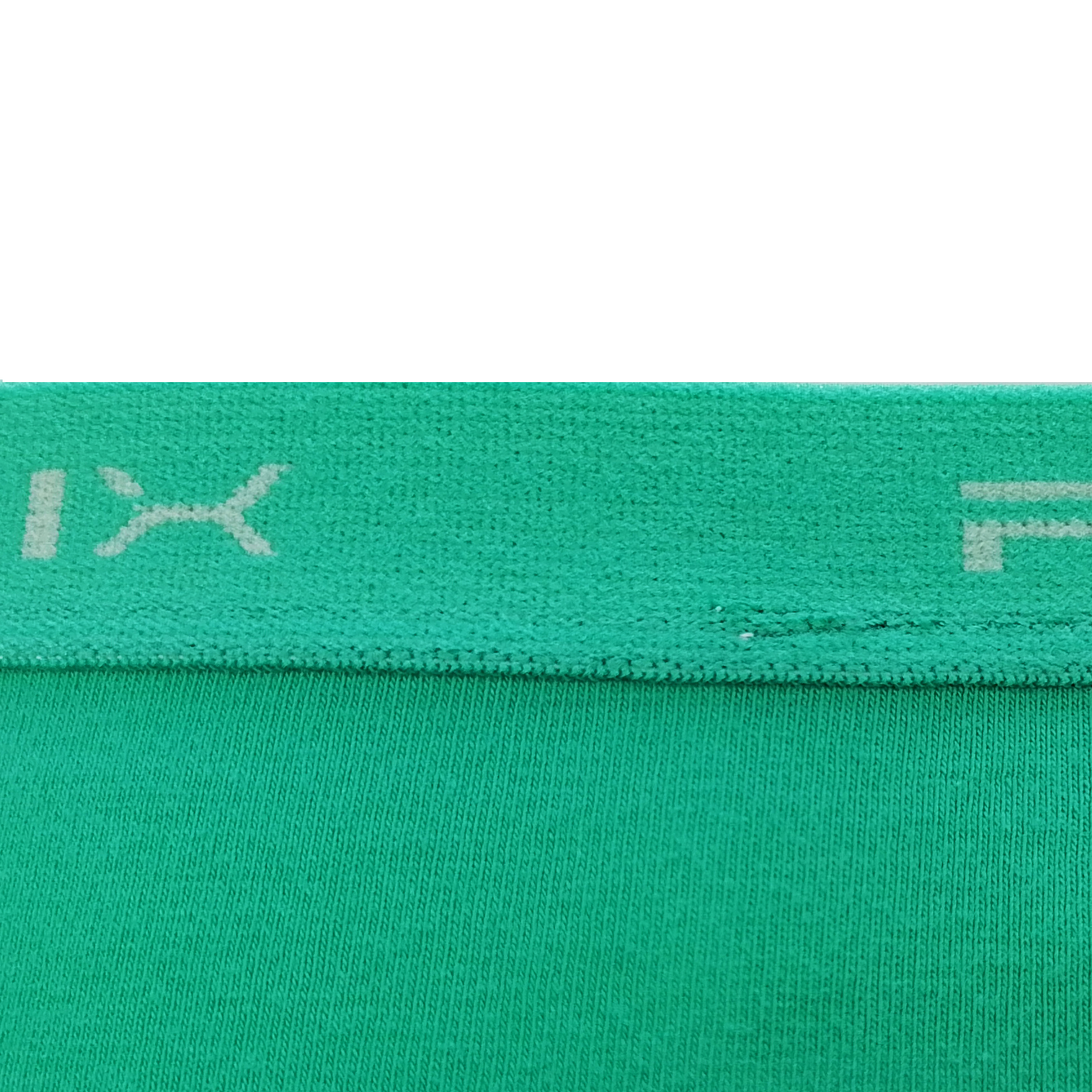 plain color jacquard logo waistband elastic cotton elastane fabric girls briefs kids underwear