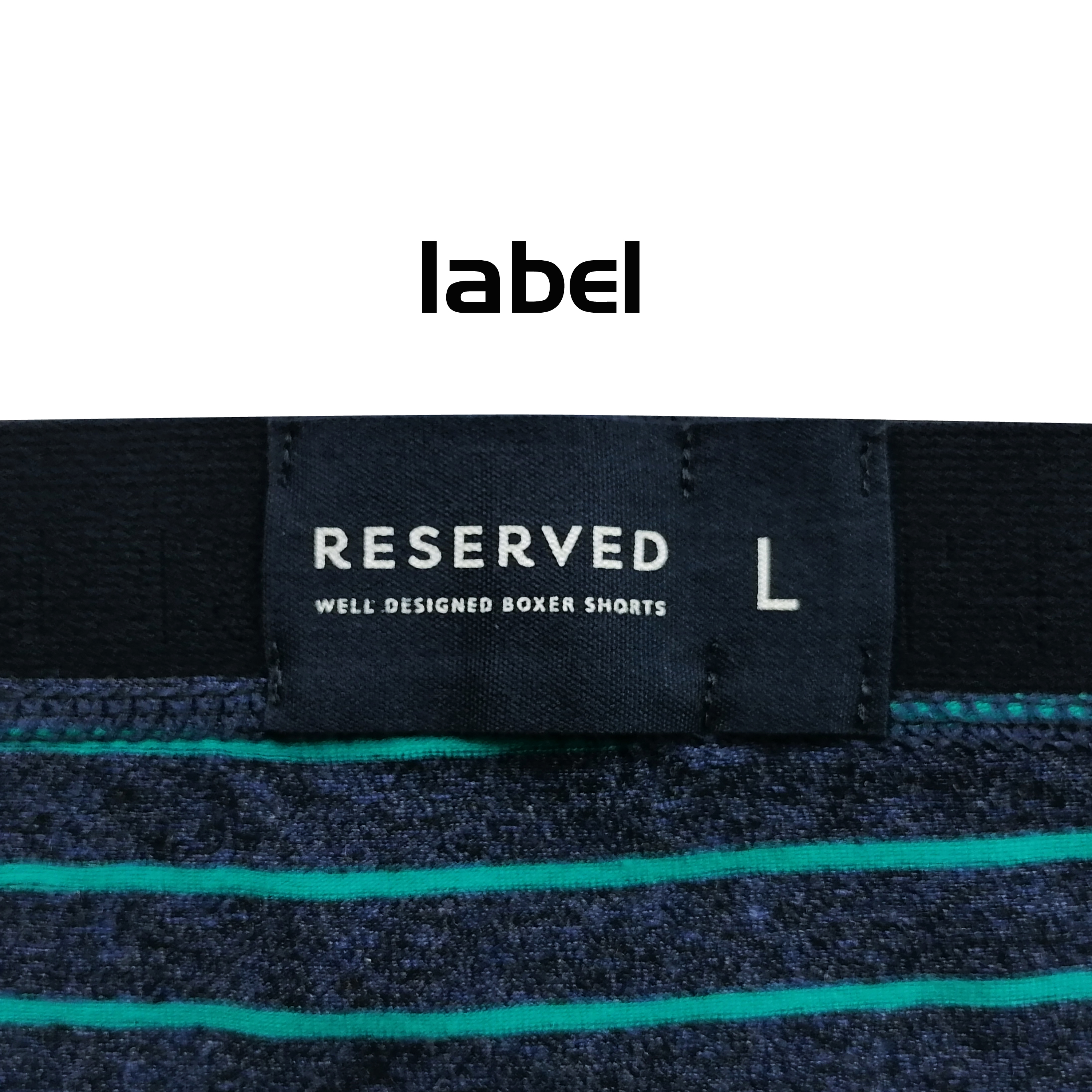 Wholesale customize private logo striped print cotton men boxers shorts
