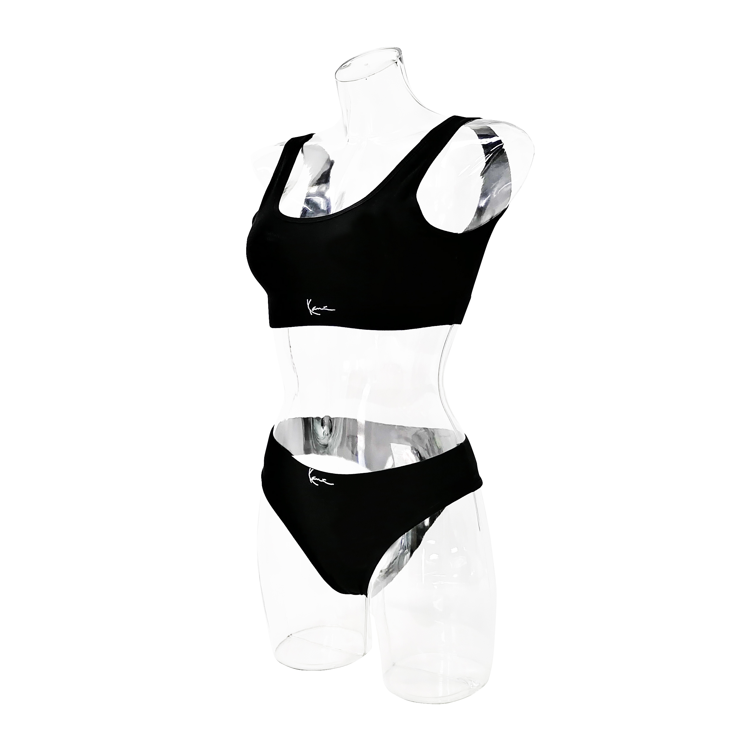 Customize Logo Plain Color Jacquard Logo Women Bra Sets Cotton 