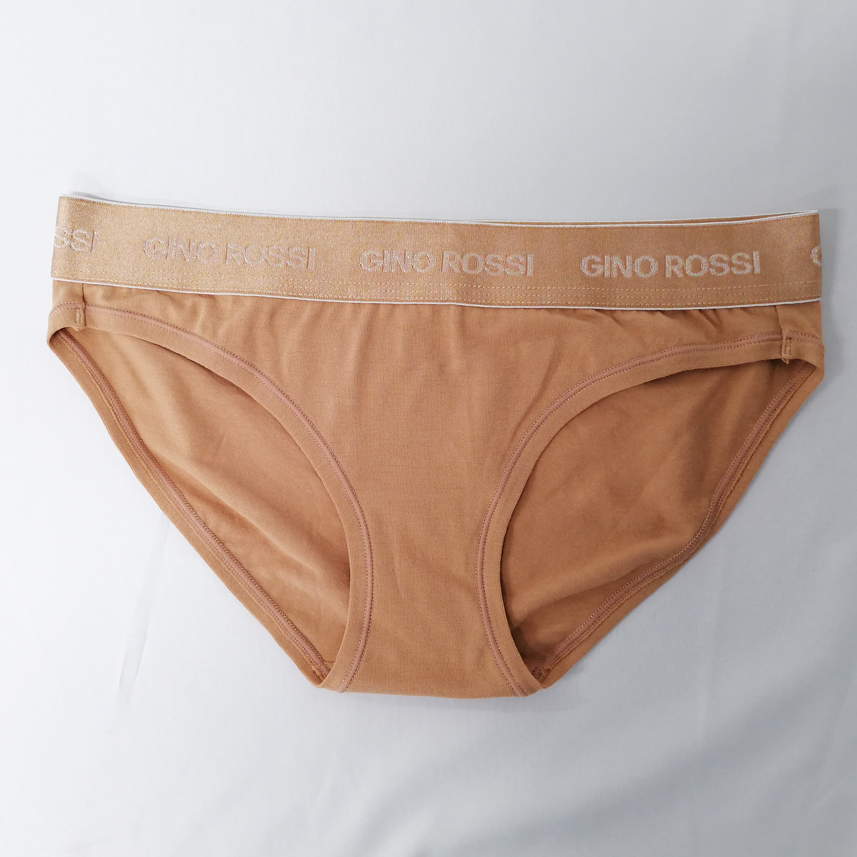 Shinny Elastic Waistband Cotton Spandex Ladies Panties Bikini