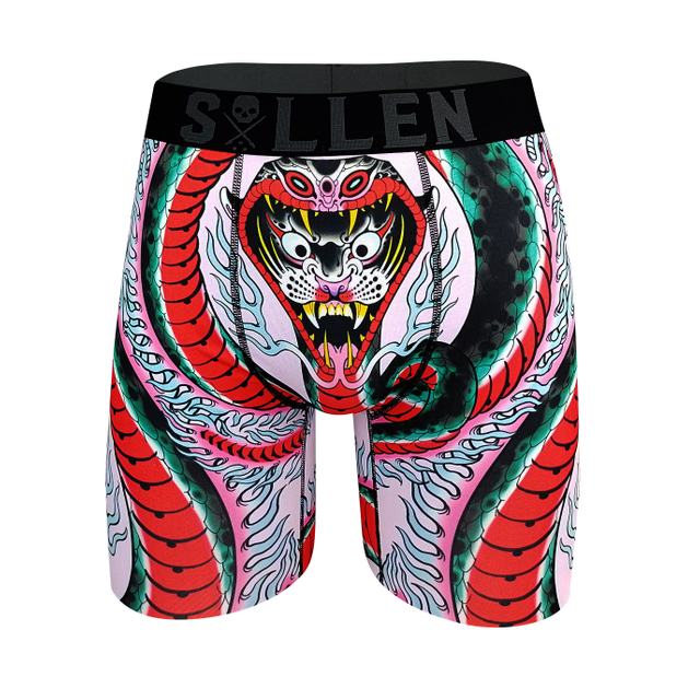 Mens Boxer Briefs Poly Spandex Performance Boxer Briefs