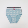Customize Women High Rise Cotton Underwear Soft Full Briefs with Rose Print