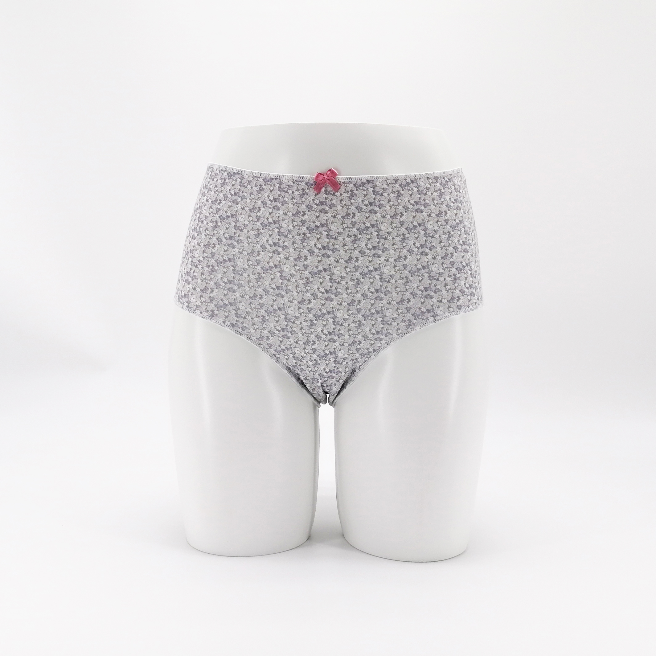 Personal Customize Flower Print Soft Cotton Ladies High Waist Underpants Lingerie