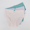 Flower Pattern Low Price Full Print Cotton Women's Underwear CheekY OEM