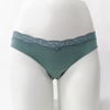Customize Nylon Elastane Silk Fabric Ladies Underwear Lace Design