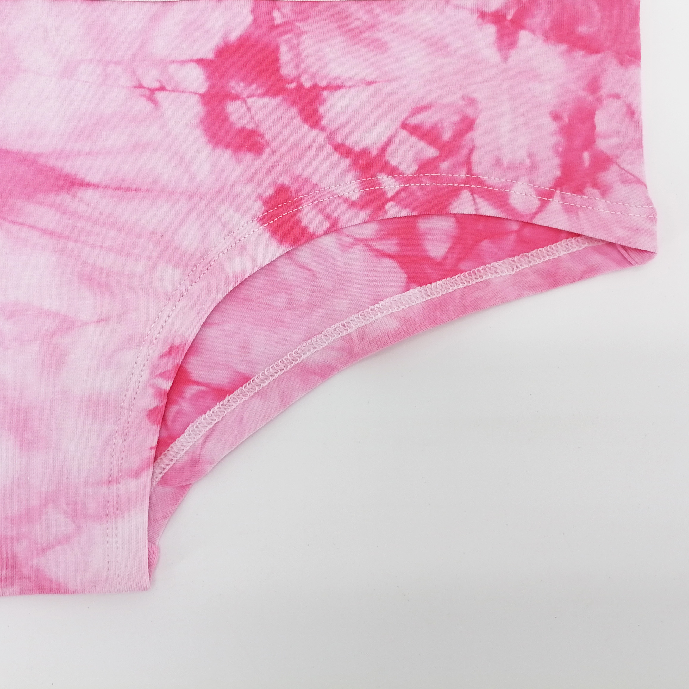 Women Cheeky Underpants Cotton Spandex Tie-dye Print Ladies Lingerie