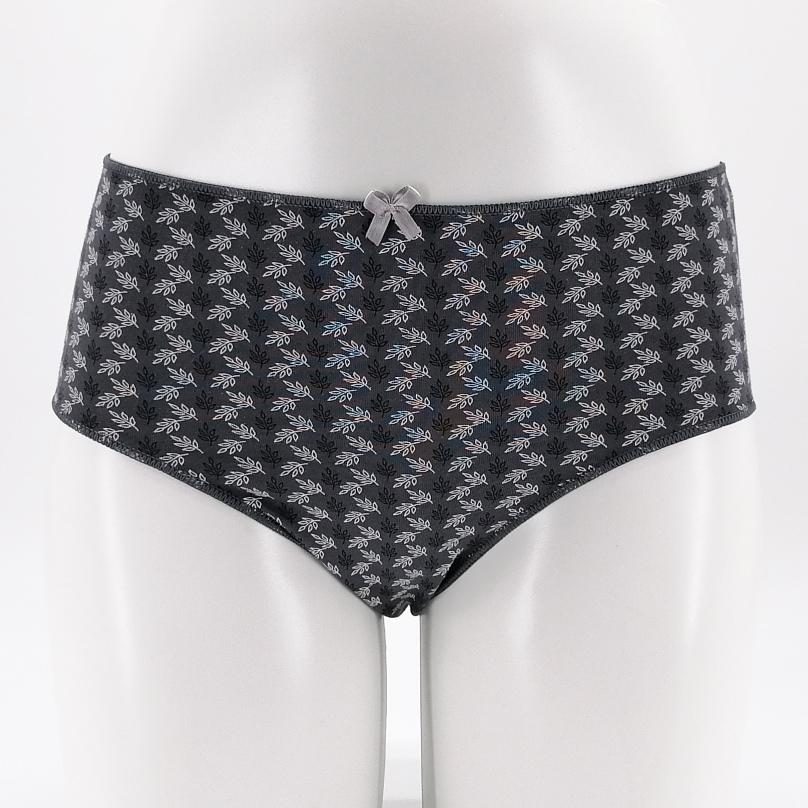 High Waist Women Panties Flower Pattern Print Cotton Lingerie