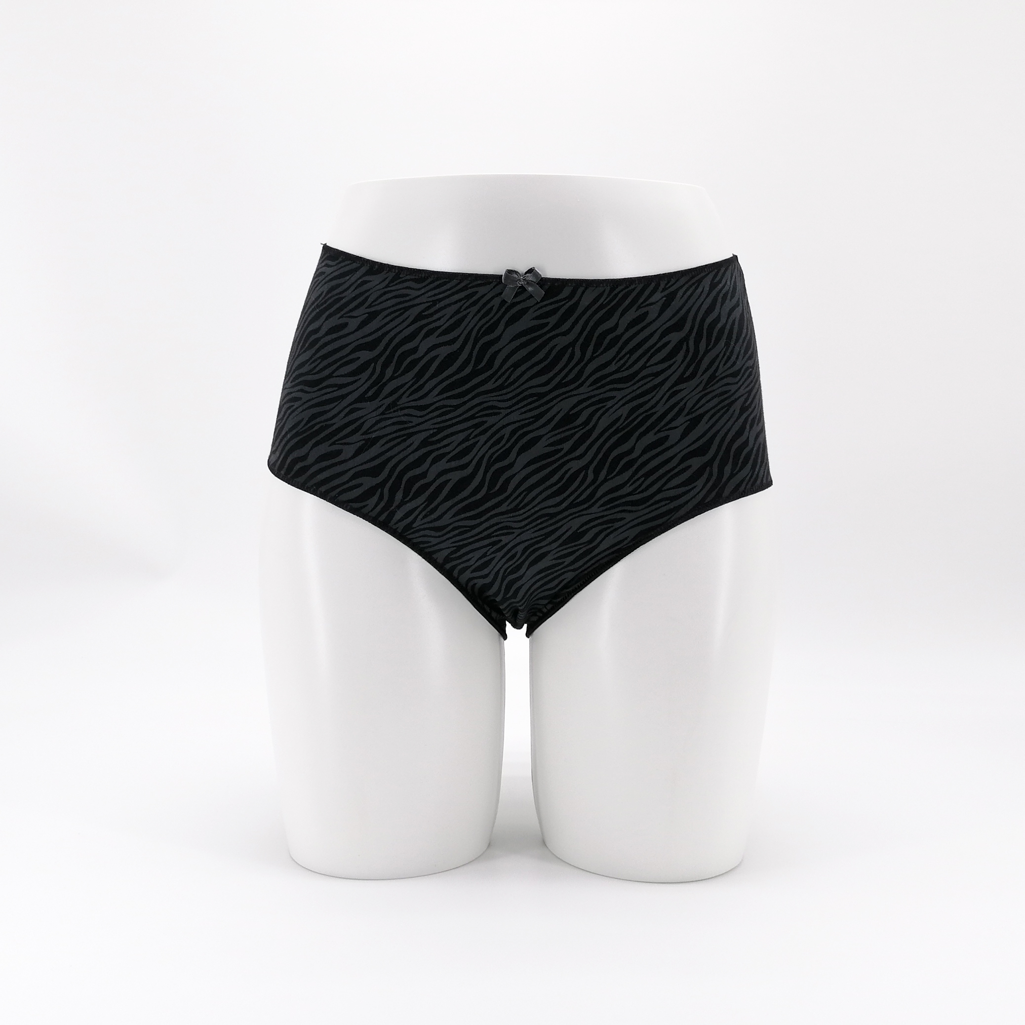 Personal Customize Flower Print Soft Cotton Ladies High Waist Underpants Lingerie