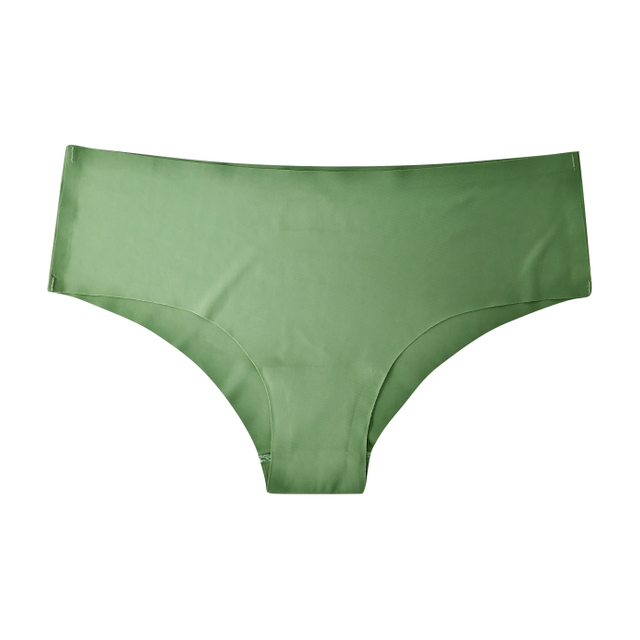 Customize Logo Seamless Women Bikini Panties Underwear Nylon Elastane