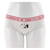 Women Cheeky Underwear Cotton Spandex Shinnysilver Waistband