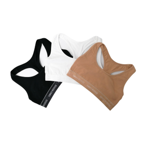 OEM Customize Logo Lingerie Bra Sports Underwear Cotton Fabric