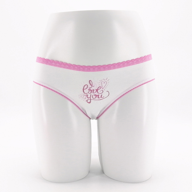 Customize Lovely Print Cotton Spandex ladies Underwear