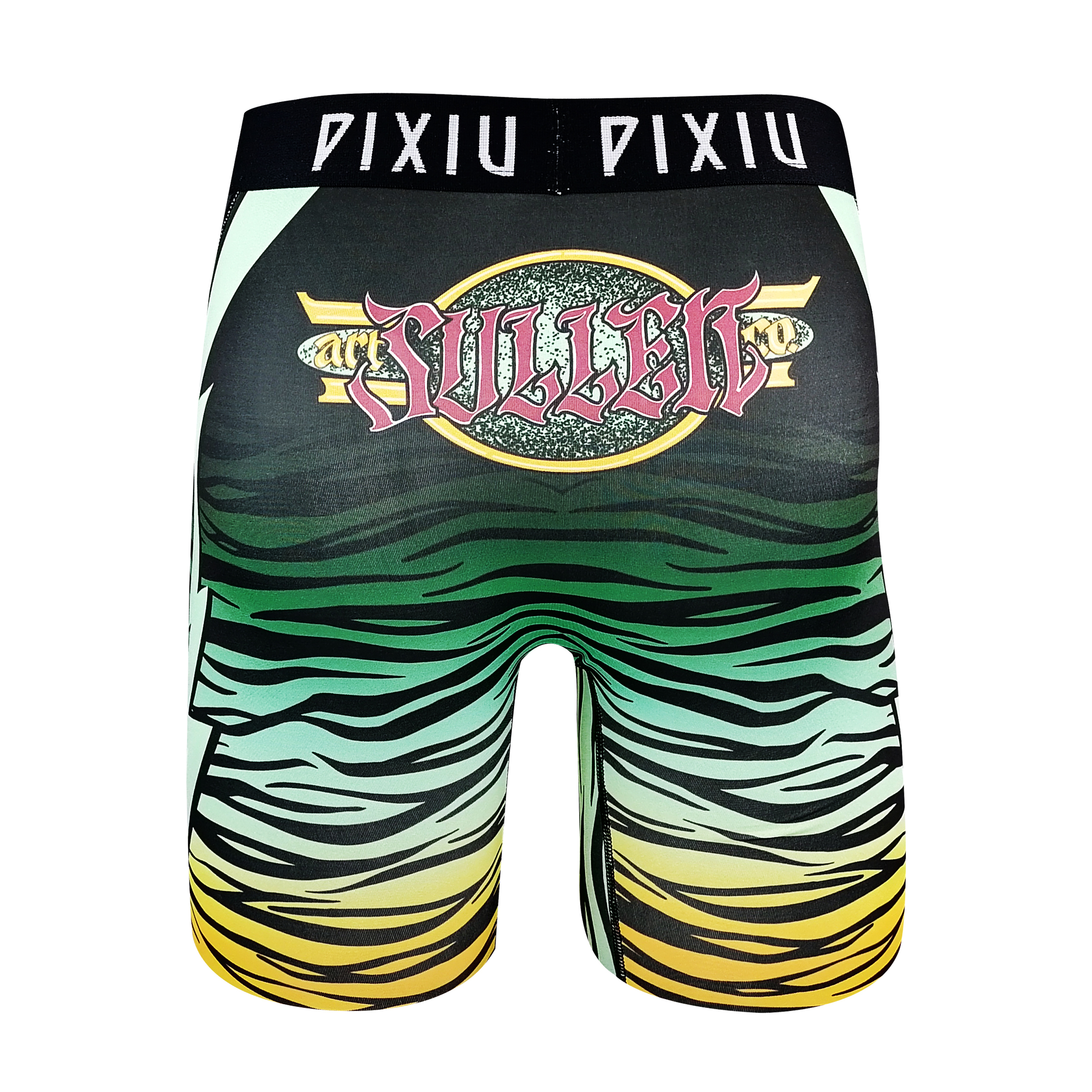 OEM ODM digital print polyester spandex fashion men trunk underwear