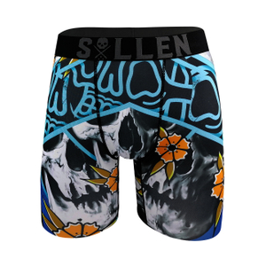 customize private logo print qiuck dry polyester men trunk uderwear