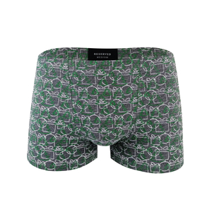 Customize Logo All over Print Covered Elastic Waistband Cotton Men Underwear