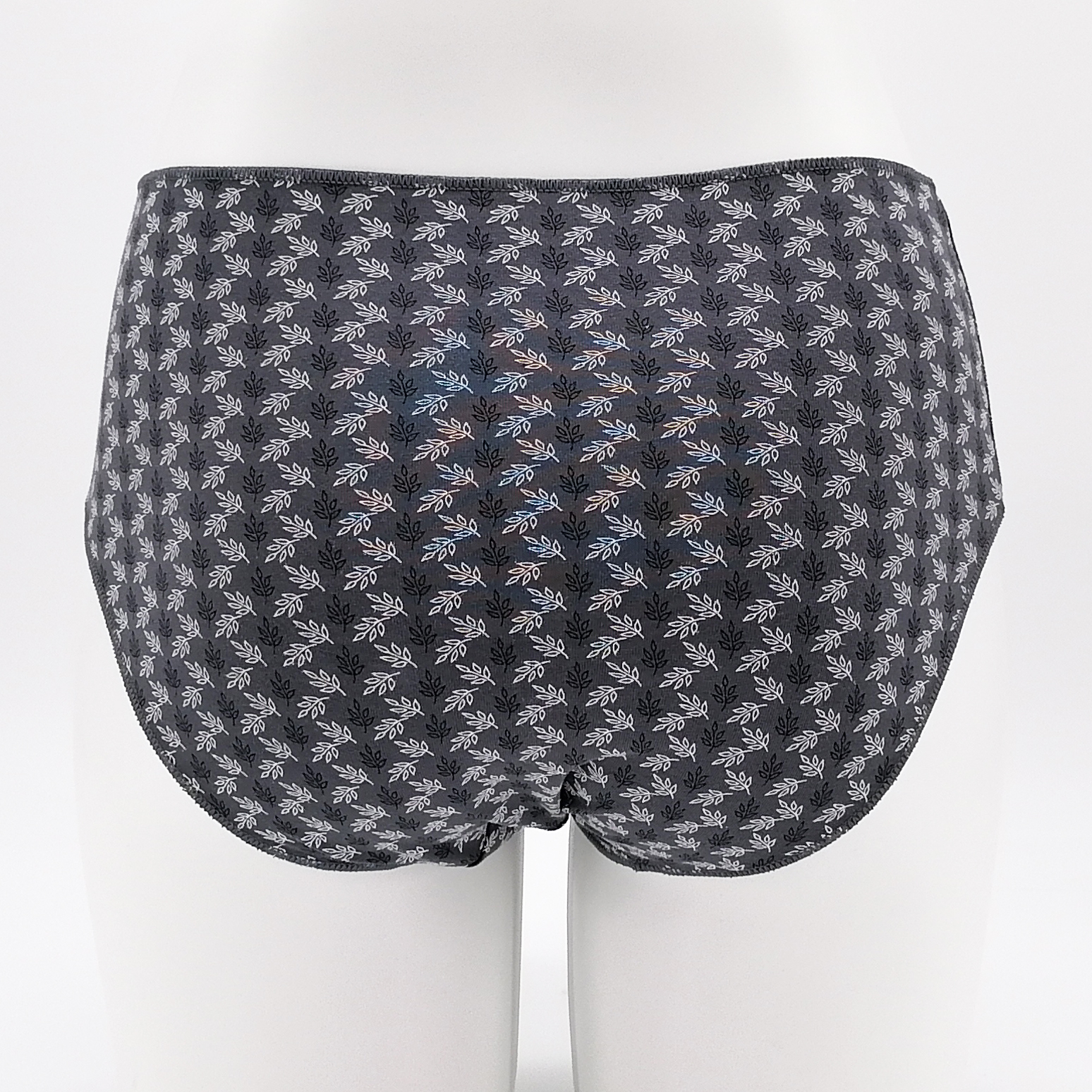 High Waist Women Panties Flower Pattern Print Cotton Lingerie