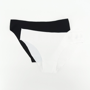 Plain Color Lady Bikini Customize Logo Soft Cotton Women Panties