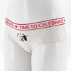 Women Cheeky Underwear Cotton Spandex Shinnysilver Waistband