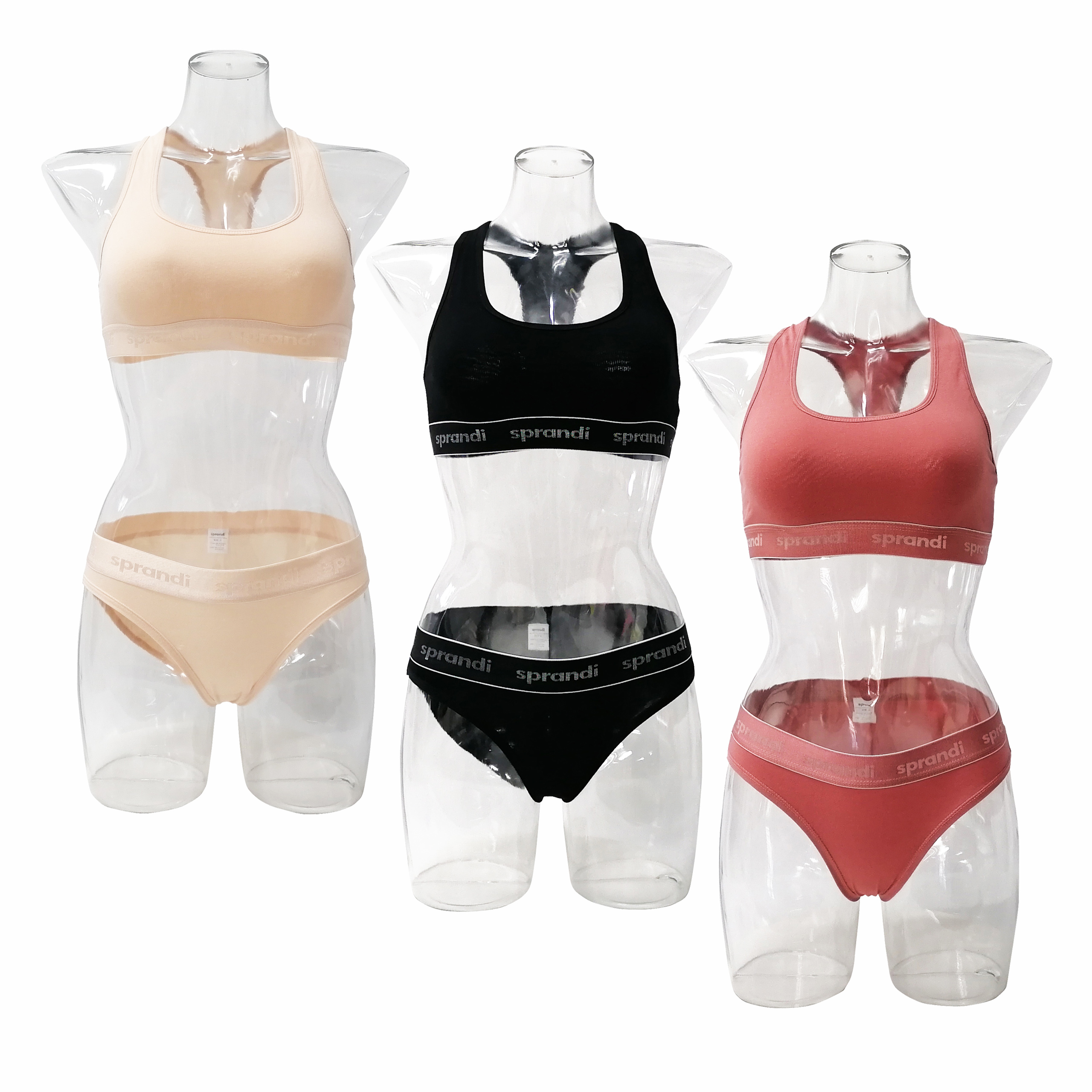 OEM Bra Sets Cotton Elastane Wireless without Cup 